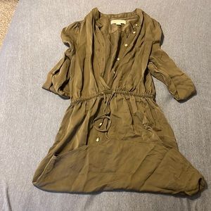 Michael Kors Long sleeve, button up tie dress.